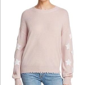 Aqua M Cashmere Pink Star Sweater